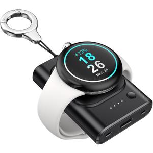 1800mAh Portable Charger for Google Pixel Watch 1, Magnetic Wireless Charger with Keychain, Exclusive for Pixel Watch 1 (Not Fit 2/3)