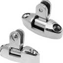 Bimini Top Swivel Deck Hinge with Removable Pin Stainless Steel 316 Marine Grade 180 Degree Adjustable Bimini Top Hardware Swivel Side Mount Quick Release Hinge with Screws
