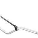 PRO BAT Handlebars 7/8 Inch for Motorcycle Universal Dirt Bike Handle Bar Mid-Rise Mini Bike Pit Bike Handlebar for Motocross ATV Quad, Silver