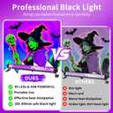 42W Black Light Bar with 5.25ft Cord and Switch, Light Up 23x23ft, 40 LEDs Blacklights for Glow Party, Halloween Decor, Body Paint, Bedroom, Classroom 1 Pack
