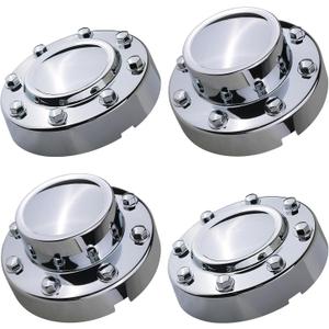 TQPONLY Chrome Dually Wheel Center Cap | Compatible with 2011-2018 Dodge Ram 3500 Accessories | Front & Rear Side 1-Ton DRW 8 Lug 10 Hole Alloy Wheel