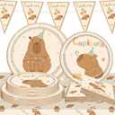 Capy Birthday Party Supplies Cute Cartoon Capy Party Tableware Decorations