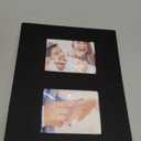 Photo Album 4x6 200 Pockets for Wedding Gifts, Linen Hardcover Memory Book with Front Window for Family Anniversary School Baby Travel Pictures Holds 200 Horizontal Photos, Black