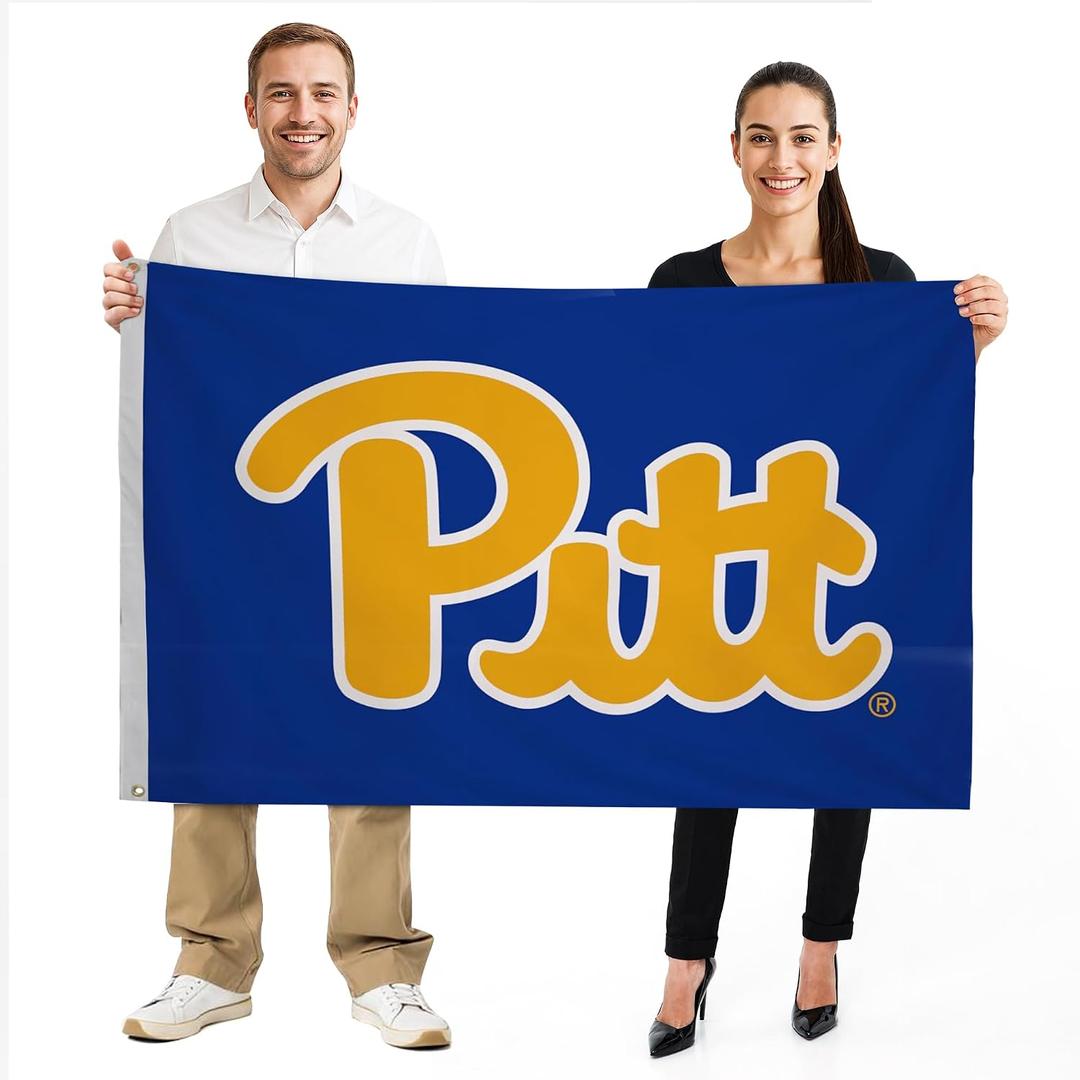 Pittsburgh Panthers College Sports Printed Flag - NCAA Licensed - Nylon - School Banner (Navy Blue) (4' x 6')