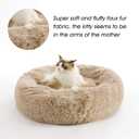 Calming Dog Bed & Cat Bed, Anti-Anxiety Donut Dog Cuddler Bed, Warming Cozy Soft Dog Round Bed, Fluffy Faux Fur Plush Dog Cat Cushion Bed for Small Medium Dogs and Cats (20"/24"/27"/30")