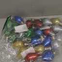 Riceshoot 30 Set Christmas Teacher Appreciation Gift Glitter Light Bulb Ornament for Christmas Tree Hanging Decoration with Thank You Card and Snowflake Organza Bag for Winter Xmas Party Supplies