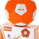 Curve Soccer Ball for Kids Size 4, Swerve Soft Soccer Ball for Boys and Girls, Indoor and Outdoor Activities Games, Safe Kick Play in Inside House, Backyard and Lawn, Comes with Pump
