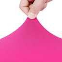 Peomeise 4FT Spandex Table Cover Rectangular Stretch Spandex Tablecloth (Fuchsia,4FT)