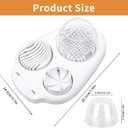 3-in-1 Egg Slicer for Hard Boiled Eggs, Multiple Slice Modes Egg Cutter, Heavy Duty Stainless Steel Chopper Tool, Multipurpose Kitchen Gadgets for Strawberry, Salad, Kiwi, Mushroom, Tomato Prep