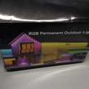 108ft RGBW LED Module Light UL Listed RGB+White 72pcs with Voice APP Remote Control for Permanent Outdoor Eave roof Perimeter Storefront Waterproof (Power Supply and Controller Included)