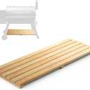 Pellet Grill Storage Shelf Compatible with Traeger Pro Series 34 Pellet Grill, Bamboo Grill Bottom Shelf for Traeger Pellet Grill Accessories to Provide More Storage Space