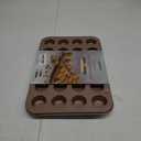 HAPPIELS Non Toxic Nonstick 24 Cup Mini Muffin Pan | PFOA BPA free Nontoxic Mini Cupcake Tin | Best Non Stick Muffin Pans | Carbon Steel Small Muffin tins | Cupcakes Bakeware Mold