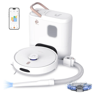 Verefa Self Emptying Robot Vacuum and Mop Combo, 5000Pa Suction, 70-Day Capacity, 260min Runtime, Lidar Navigation, Wi-Fi/App/Alexa Control, Robotic Vacuum Cleaner for Hard Floors, Carpets, Pet Hair
