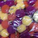 Suncalla 12 Pcs 4ft Marigold Garland with Bells for Diwali Decor, Orange