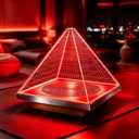 670nm Red Light Sleeping Lamps, Dimmable Red Lamp for Bedroom Bedtime