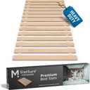 Meliusly Twin Bed Slats 38x75 Heavy Duty 0.6 Inch Thick Replacement Wood Slats for Twin Size Bed Frame, Slatted Bed Base with Under 2.5 Inch Spacing, Wooden Mattress Support Slats for Platform Bed