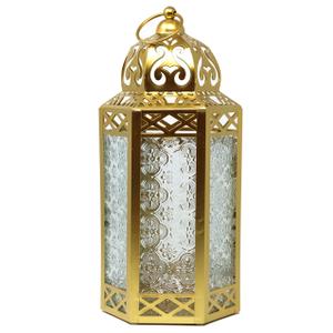 VELA LANTERNS Large Gold Metal Decorative Moroccan