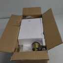 Lynnoland Set of 2 Industrial Table Lamps with USB C+A Ports and Outlet, Gold Fully Stepless Dimmable Bedside Lamps, Nightstand Lamp with Opal Glass Shade for Reading Office (2 LED Bulb)