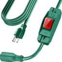 Extension Cord with Switch On/Off Waterproof Switch 6Ft No Plugging and Unplugging Invintage Stereo Devices Without Built-in Power Switch(6 FT) (Green)