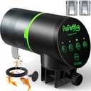 Automatic Fish Feeder for Aquarium, Auto Fish Food Dispenser with Timer and Feeding Ring, Moisture-Proof, Smart Fish Tank Vacation Feeder with 2 AAA Batteries (Black)