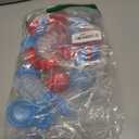 Capsule Vending Machine Translucent Acorn Capsules Empty 24 pcs 2 inch - Red & Blue Gumball Machine Capsules Bulk Party Favors Containers - Independence Day 4th of July Party Supplies