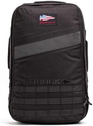 GORUCK Rucker 4.0 25L Black - Purpose Built Rucking Backpack, Military Weight Training Rucksack w/ Ruck Plate Pocket and Extra Padded Straps