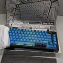 Mechanical Keyboard, Chilkey Slice75 HE Gaming Keyboard Wired, 75% Hall Effect Magnetic Aluminum Keyboard with WS Flux HE Clacky Switch, Rapid Trigger, 8K Polling, Per-Key RGB Custom, PC/Mac Support (Translucent Blue)