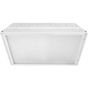 Lithonia Lighting 2x2 Lensed LED Troffer Light, Recessed LED Drop in Ceiling Light with Prismatic Lens for Grid Ceilings, 120 Volt, 4000K Cool White
