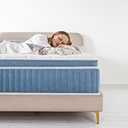 Queen Mattress - 12 inch Hybrid Mattress Queen Size in a Box, Memory Foam Mattress with Pocket Springs, Medium Firm, Pressure Relief & Motion Isolation, CertiPUR US Certified