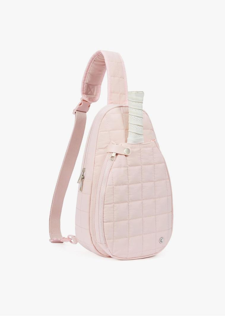CLUCI Pickleball Bag for Women, Quilted Crossbody Bags for Women Men, Puffer Travel Sling Bag