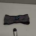 Voerou Sleep Headphones Wireless Bluetooth Headband, Sweat Resistant Sports Headband with Ultra-thin Stereo Speakers for Side Sleepers Sleeping Workout Yoga Running Meditation Unique Gifts Cool Gadget (Black&Grey)