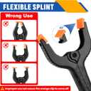 20 Pack 6 inch Plastic Spring Clamps, Black Heavy Duty Clips, Backdrop Clips, Plastic Clamps for Crafts, Backdrop Stand, Woodworking, Photography