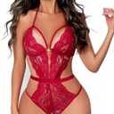 txsrbsj Sexy Lingerie for Women Lace Teddy Bodysuit Lingerie One-Piece High Cut Sex Women's Lingerie Outfits