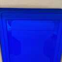 IRIS USA File Storage Box with Lid, Document Protection Box for Letter/Legal Files, Safety File Storage Container, Portable Stackable Filing Organizer, 35 Qt, 3 Pack, Clear/Blue
