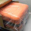 SHOWKOO Luggage Sets Expandable PC+ABS Durable Suitcase Sets Double Wheels TSA Lock 4 Piece Luggage Set Orange