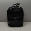 Underseat Carry On Luggage with Wheels, 16-inch Softside Rolling Under Seat Luggage, Lightweight Overnight Carry On Suitcase for Women Men(Black)