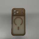 Thomo Magnetic for iPhone 17 Pro Max Case, Compatible with Magsafe, Full Camera Protection, Translucent Matte Military Grade Shockproof with Anti-Fingerprint Phone Cover 2025, Brown