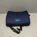 Everlasting Comfort Lumbar Support Pillow for Office Chair - Memory Foam Back Cushion for Chair, Car, Couch - Lumbar Pillow Promotes Better Posture, Back Pain Relief - Ideal for Gaming and Desk Chairs (F. Navy Blue)