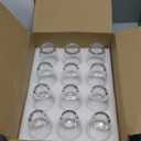 QAPPDA 7 Ounce Juice Glasses,Stackable Drinking Glass Set of 12,Clear Water Glasses Durable Homemade Beverage Tumbler for Soda,Mixed Drinks,Milk,Daily Use