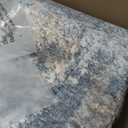 UERMEI 10x14 Area Rug Living Room Rugs - Washable Neutral Modern Abstract Soft Thin Large Rug Indoor Floor No Slip Rug Carpet for Bedroom Under Dining Table Home Office Decor - Blue Grey