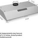 30″ Under Cabinet Range Hood Ducted and Ductless Convertible