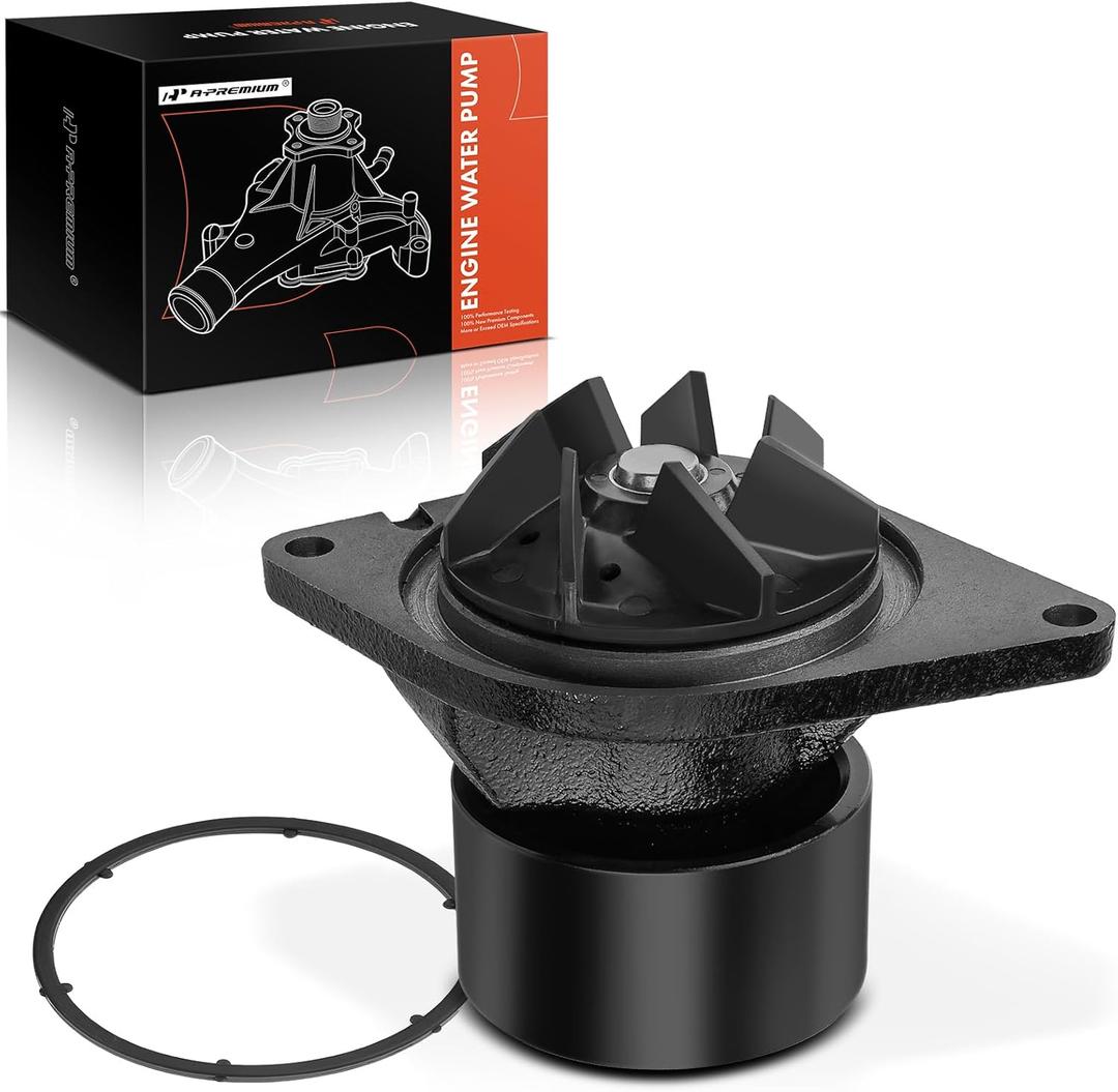A-Premium Engine Water Pump with Gasket Compatible with Ram 2500 3500 4500 5500 2013-2018 4000 2013 L6 6.7L Diesel