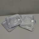 4 Pack Chrome Square Gas Stove Drip Tray, Replaces SGP-400 786333 WP786333 AP6011553 PS11744751