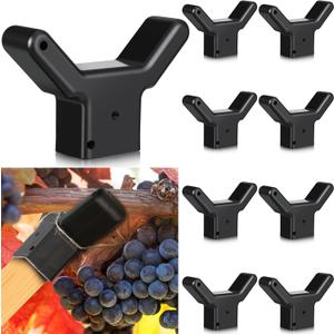 Yungyan 8 Pcs Tree Support, Plastic Fruit Branch Support Device Brace Prevent Breaking for Vineyards Ornamental Gardens Orchards Fits on Standard 1.57 x 1.57 Inch Lumber (Grey) (Gray)