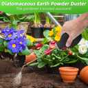 2 Pack Diatomaceous Earth Powder Duster, Garden Powder Dispenser Diatomaceous Earth Applicator, Bulb Duster Sprayer for Home Powder with 9.8 in Extension Nozzle & Retractable Funnel & Measuring Spoon