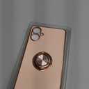 LeYi for Galaxy A06 4G Phone Case: 2 Pack Tempered Glass Screen Protector and 360 Rotatable Ring Holder Magnetic Kickstand, Plating Rose Gold Edge Protective for Galaxy A06 4G Case, Pink