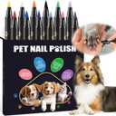 Dog Nail Polish Pens Quick Dry,12 Colors Pet Nail Polish Kit for Dogs,Cats or Birds,Dog Safe Nail Polish and Easy to Apply,Nail Polish Pens for Dogs, Christmas Dog Nail Polish,Ideal Gifts for Dog