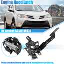 X AUTOHAUX No.53510-0R030/535100R030 Car Engine Hood Latch Lock for Toyota RAV4 2013 2014 2015 2016 2017 2018 Hood Latch Assembly Hood Lock Assy