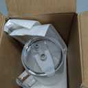 24oz Ribbed Glass Cups with Lids and Straws Handle Thick Leak Proof Drinking Glasses Tumbler for Gift Cold Drink Smoothie Boba Tea(Ribbed with Thick Plastic Lid)