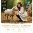 Merino Wool Compression Socks for Women&Men 15-20mmHg Knee High Breathable Socks for Flying, Athletic, Travel (XL)